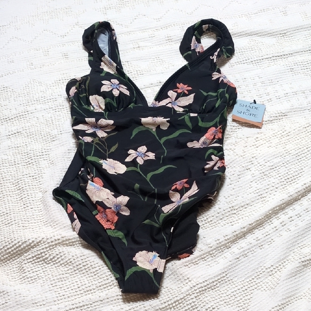Shade & Shore Kids Floral One Piece Swimsuit